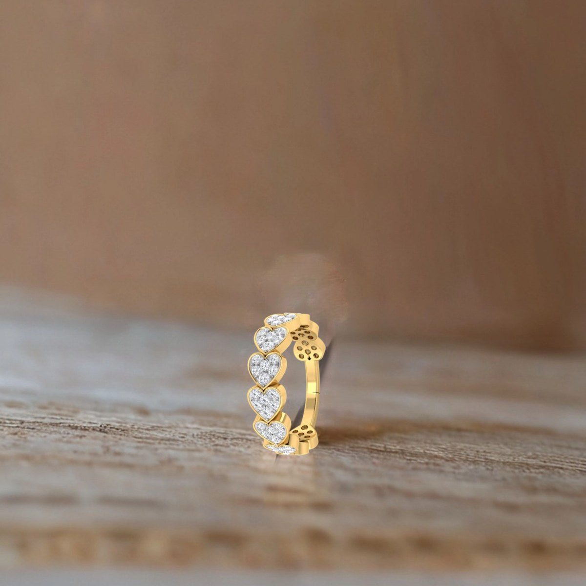 Radiant Hearts Diamond Ring