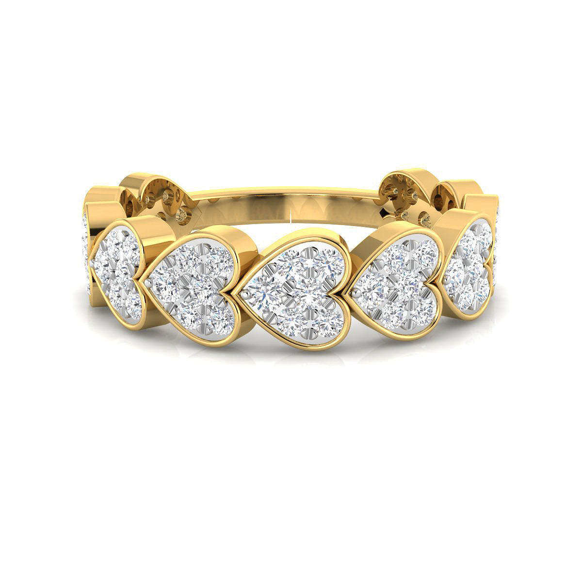 Radiant Hearts Diamond Ring