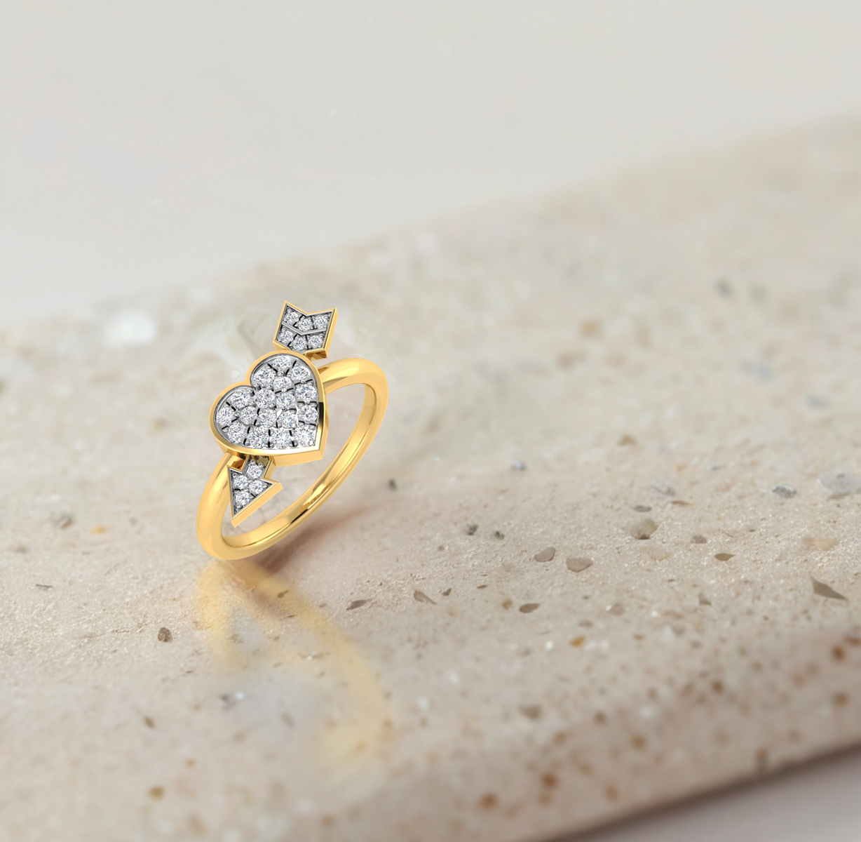 Heart and Arrow Diamond Ring
