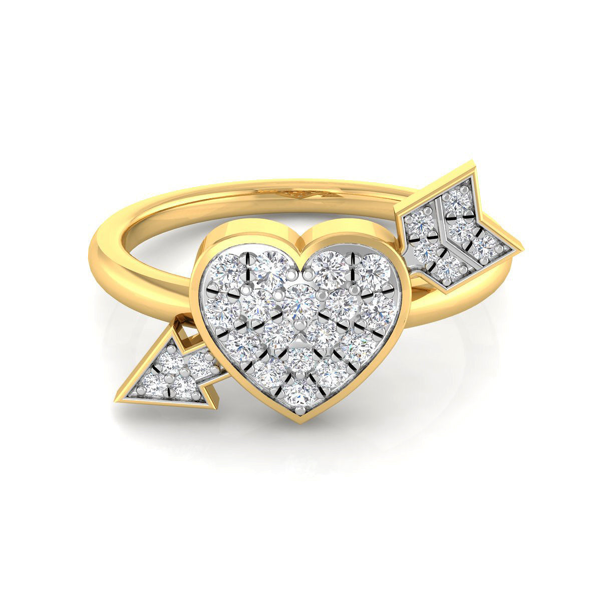 Heart and Arrow Diamond Ring