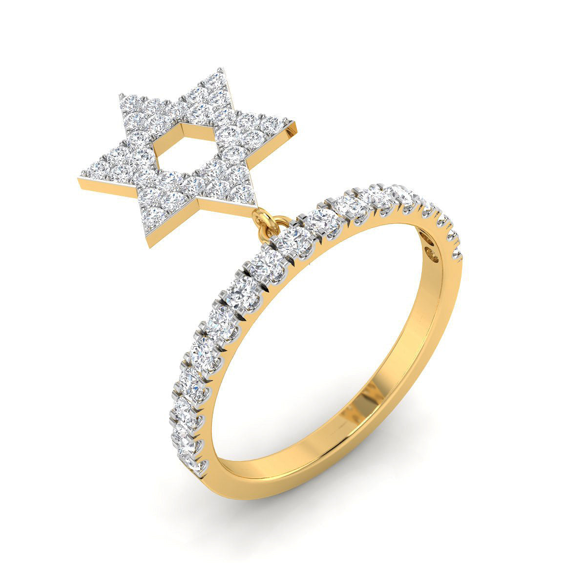 Dangling Star Diamond Band