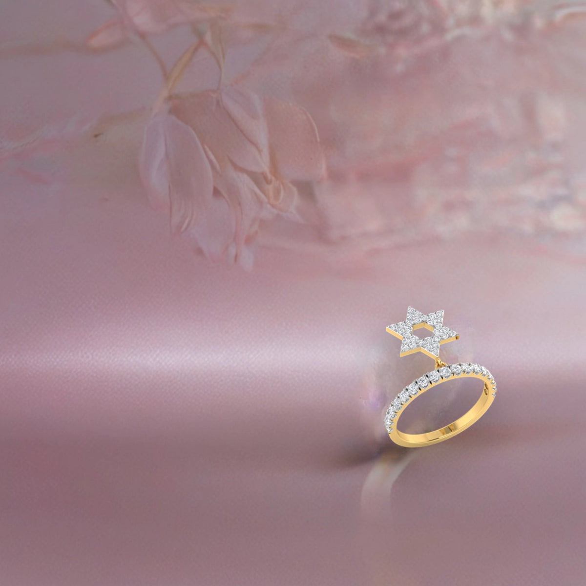 Dangling Star Diamond Band