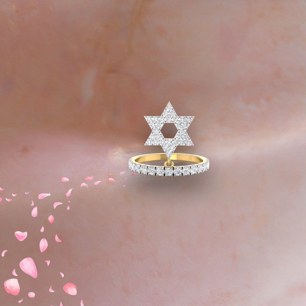 Dangling Star Diamond Band