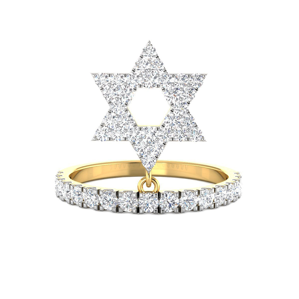 Dangling Star Diamond Band