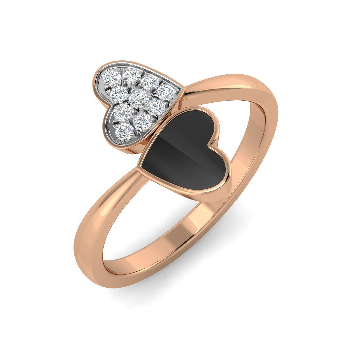Mystic Double Heart Ring