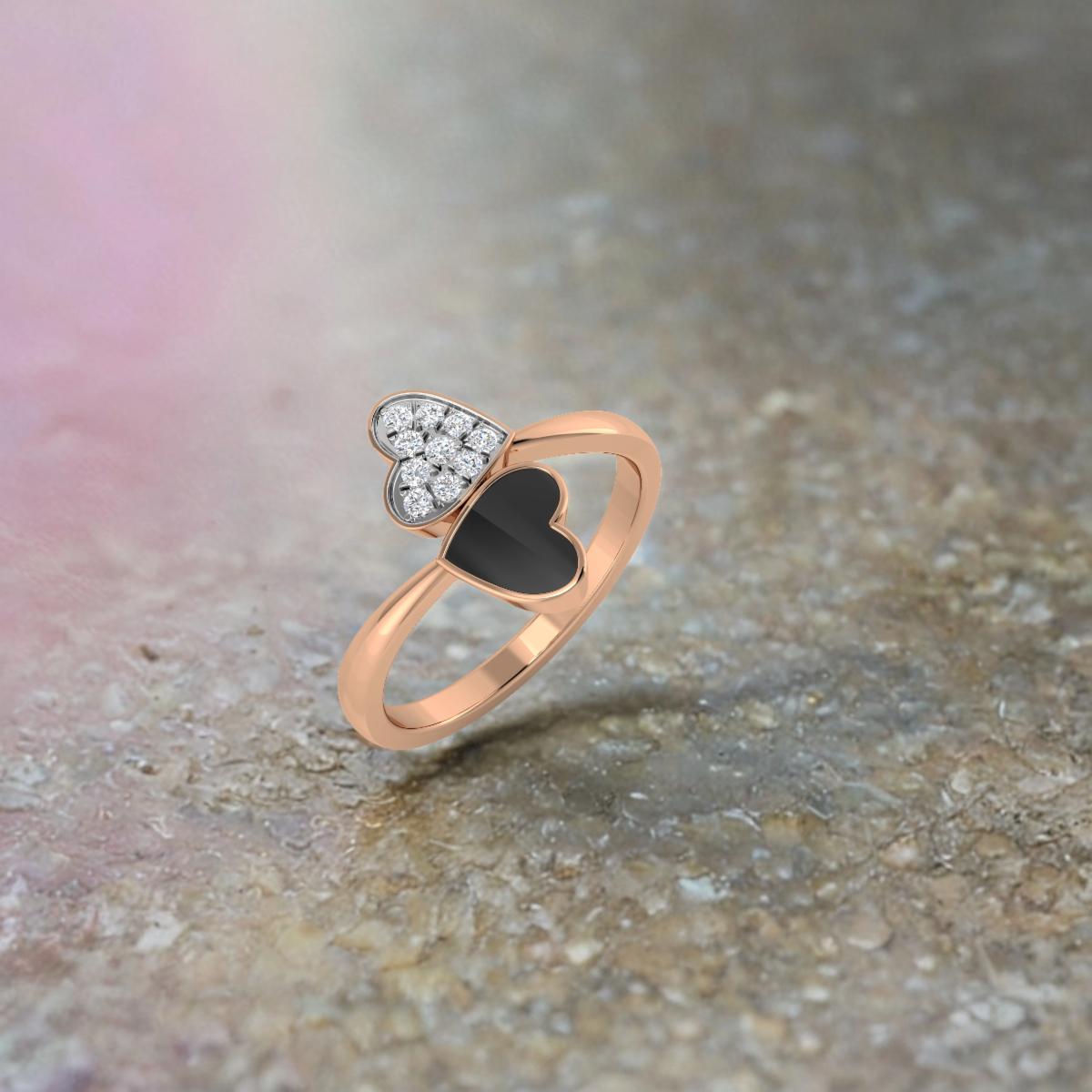 Mystic Double Heart Ring