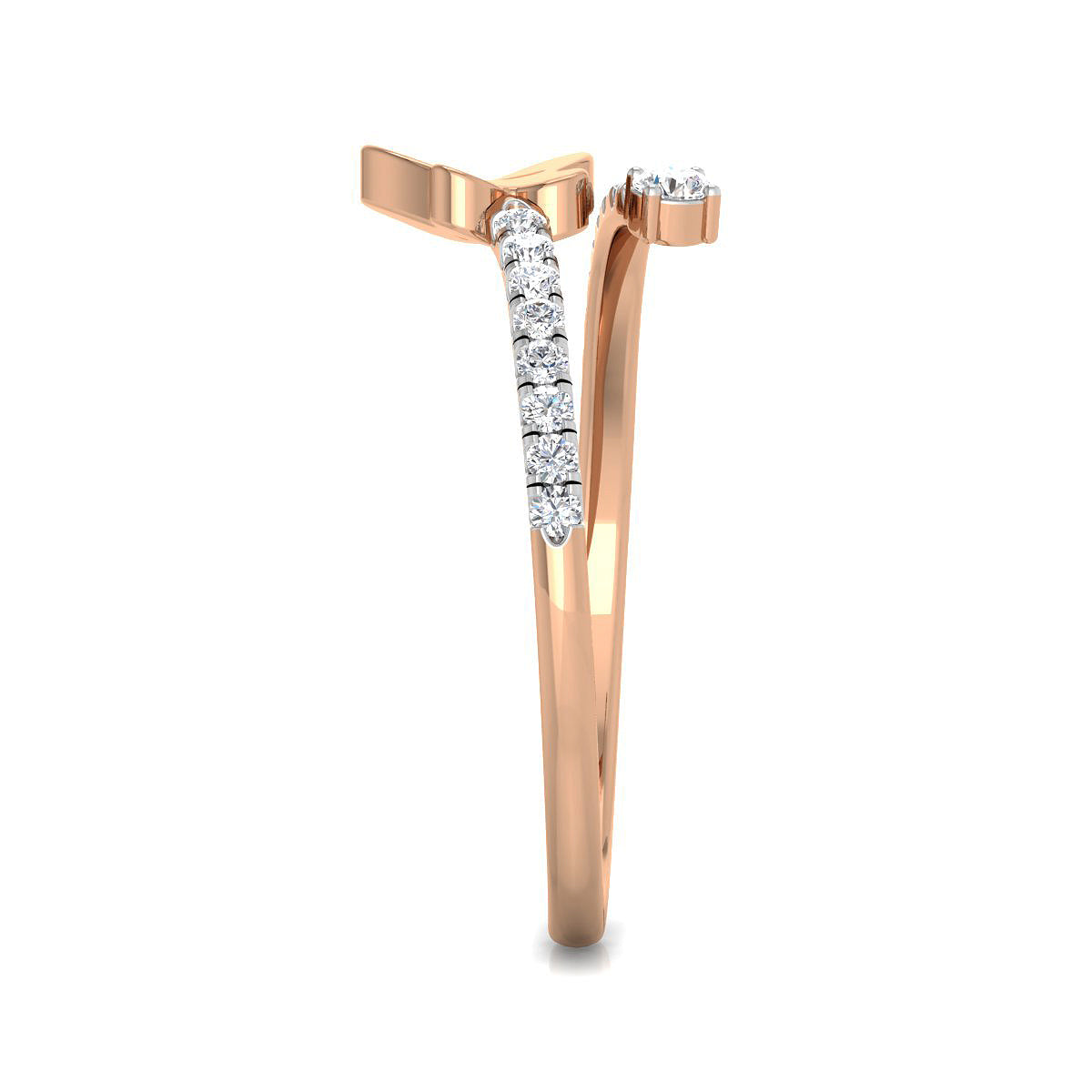 Butterfly Top Diamond Ring