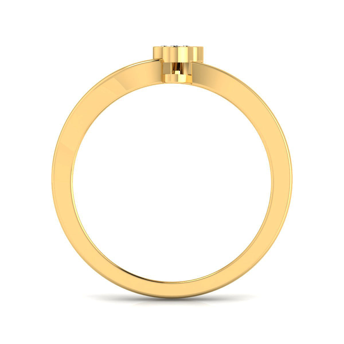 Contemporary Hearts Diamond Ring