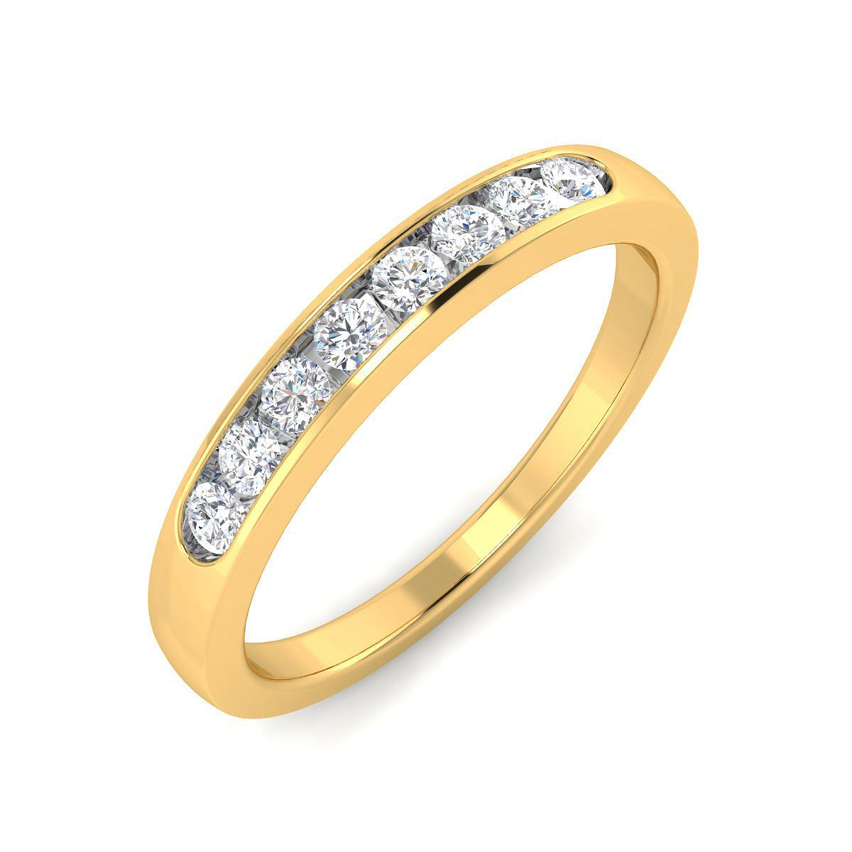 Channel Set Diamond Band