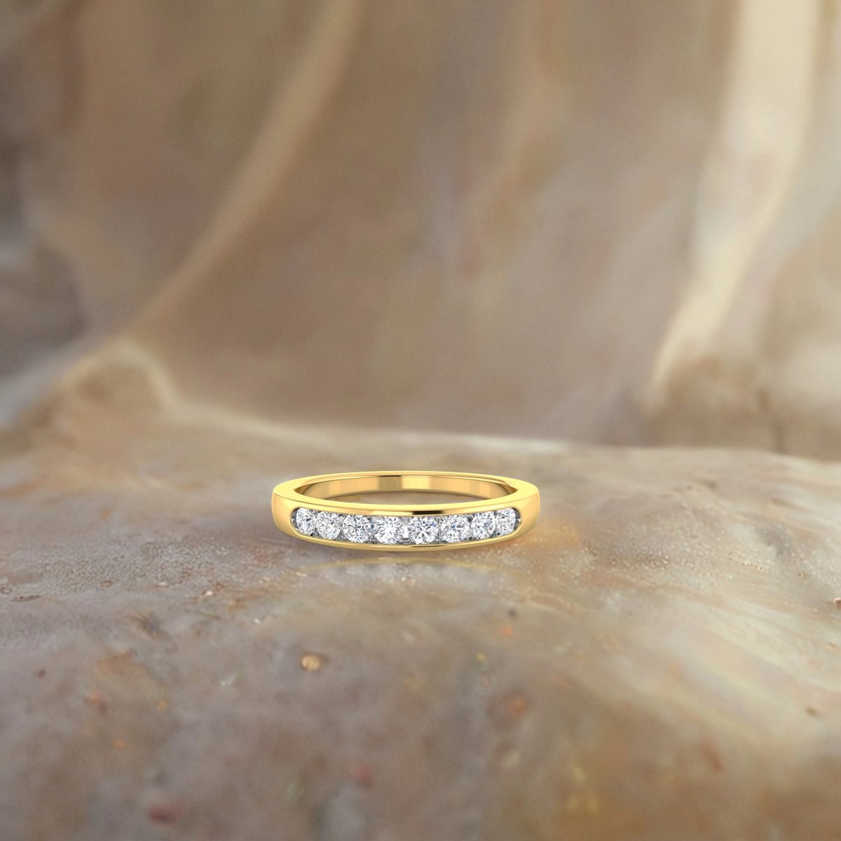 Channel Set Diamond Band