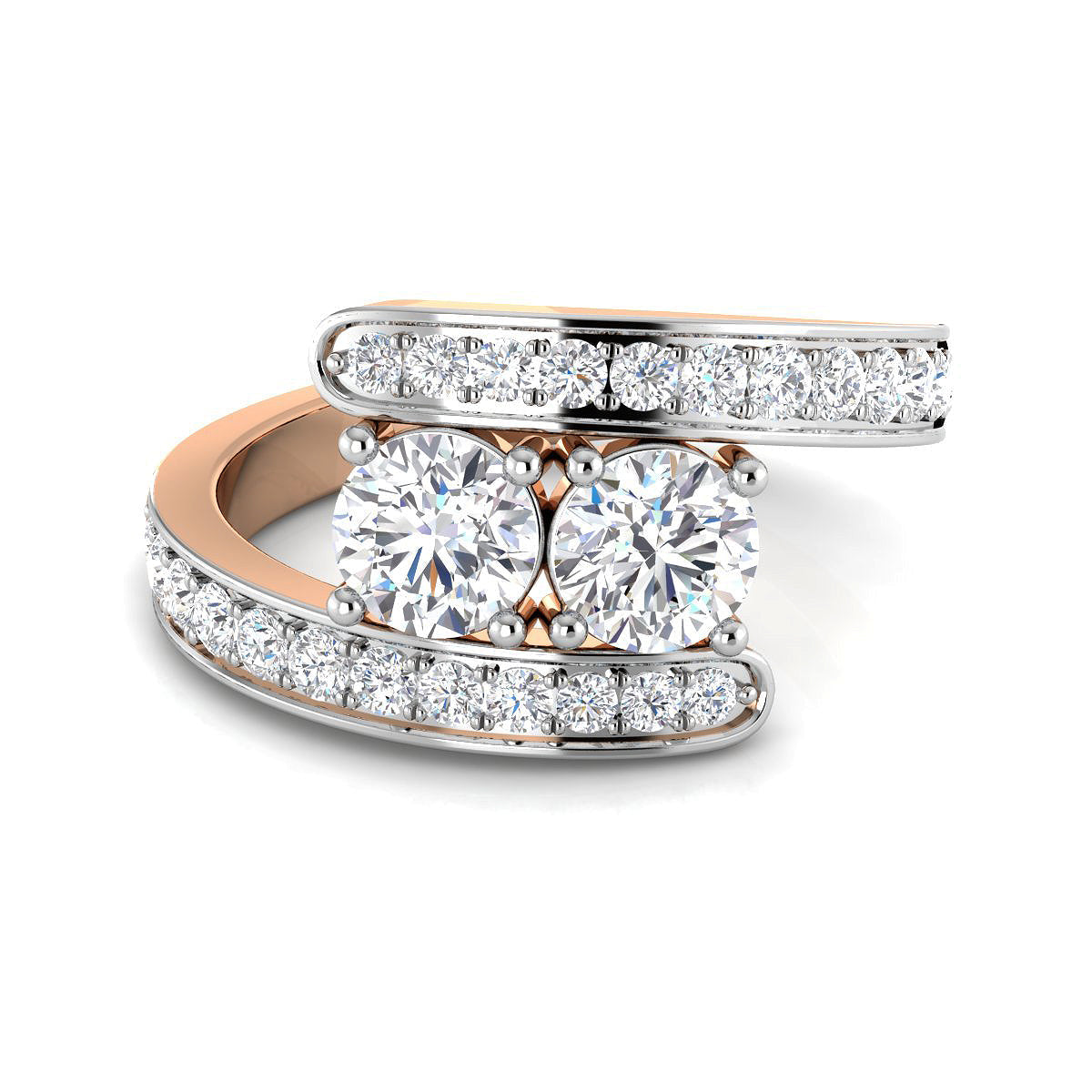 Solitaire Duo Double Band