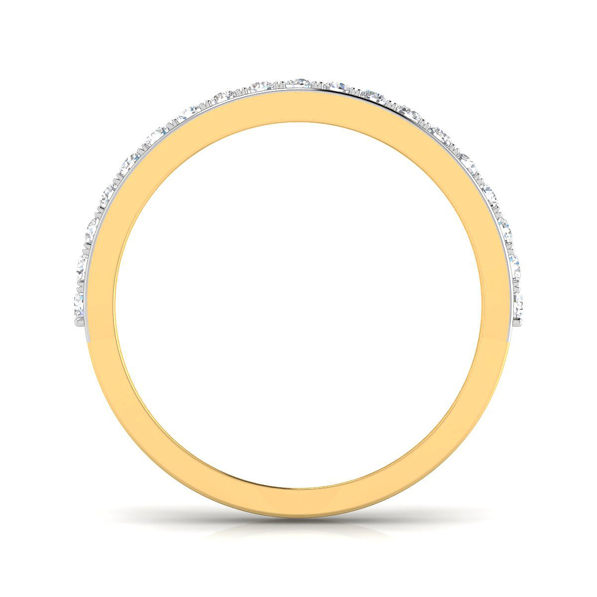 Classic Three Row Diamond Ring
