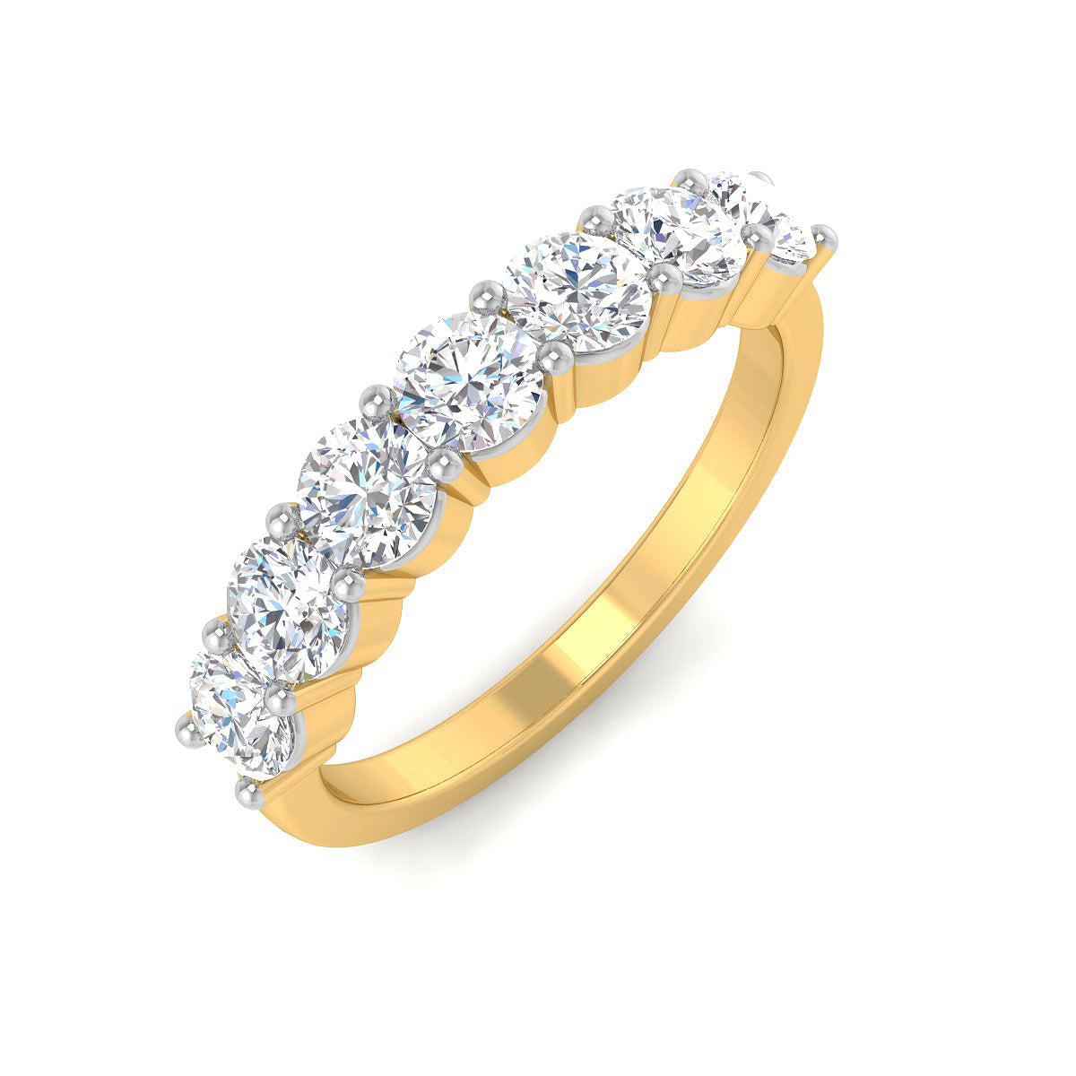 Septet Diamond Top Ring