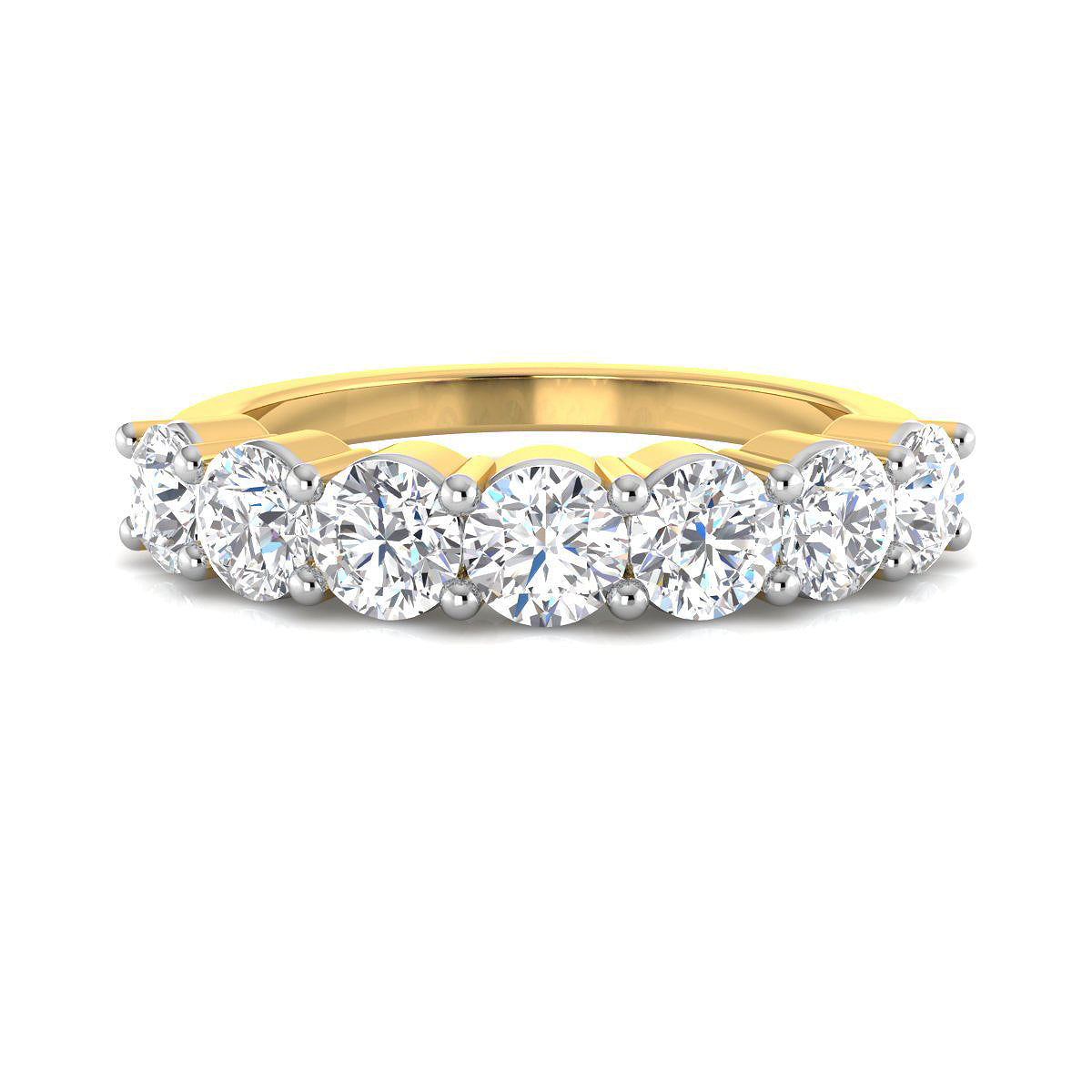 Septet Diamond Top Ring