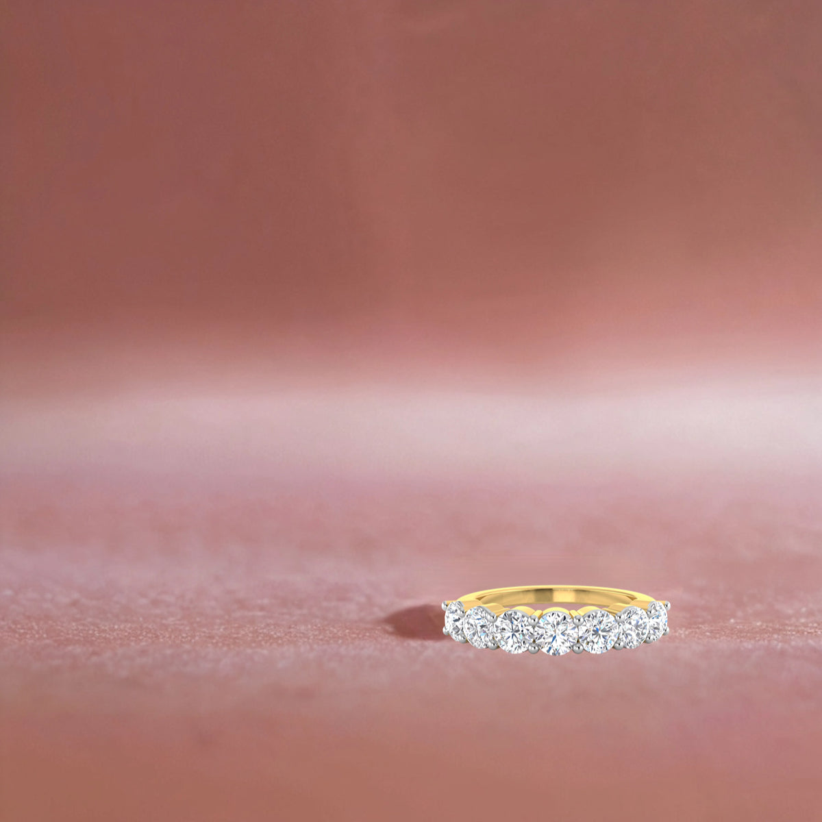 Septet Diamond Top Ring