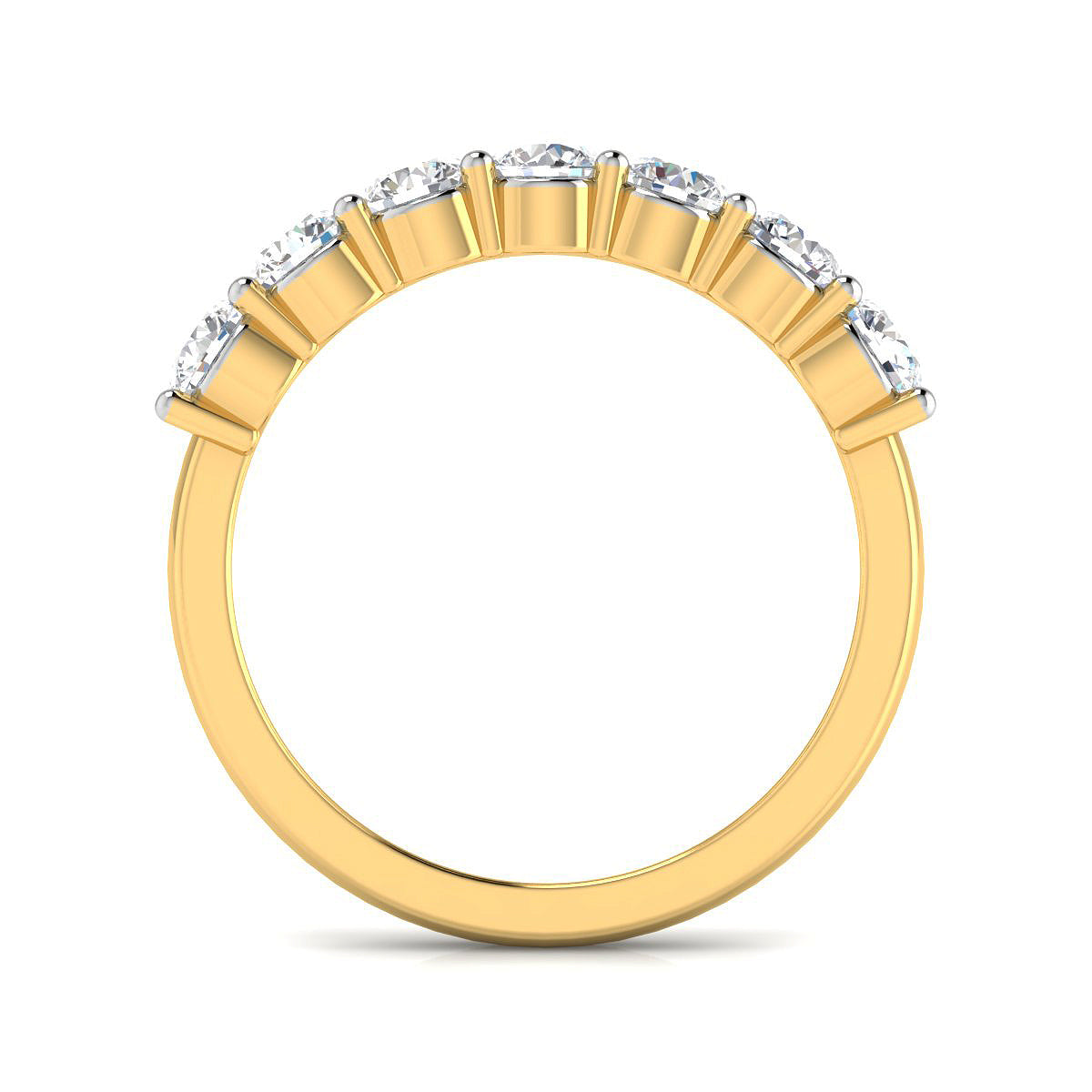 Septet Diamond Top Ring