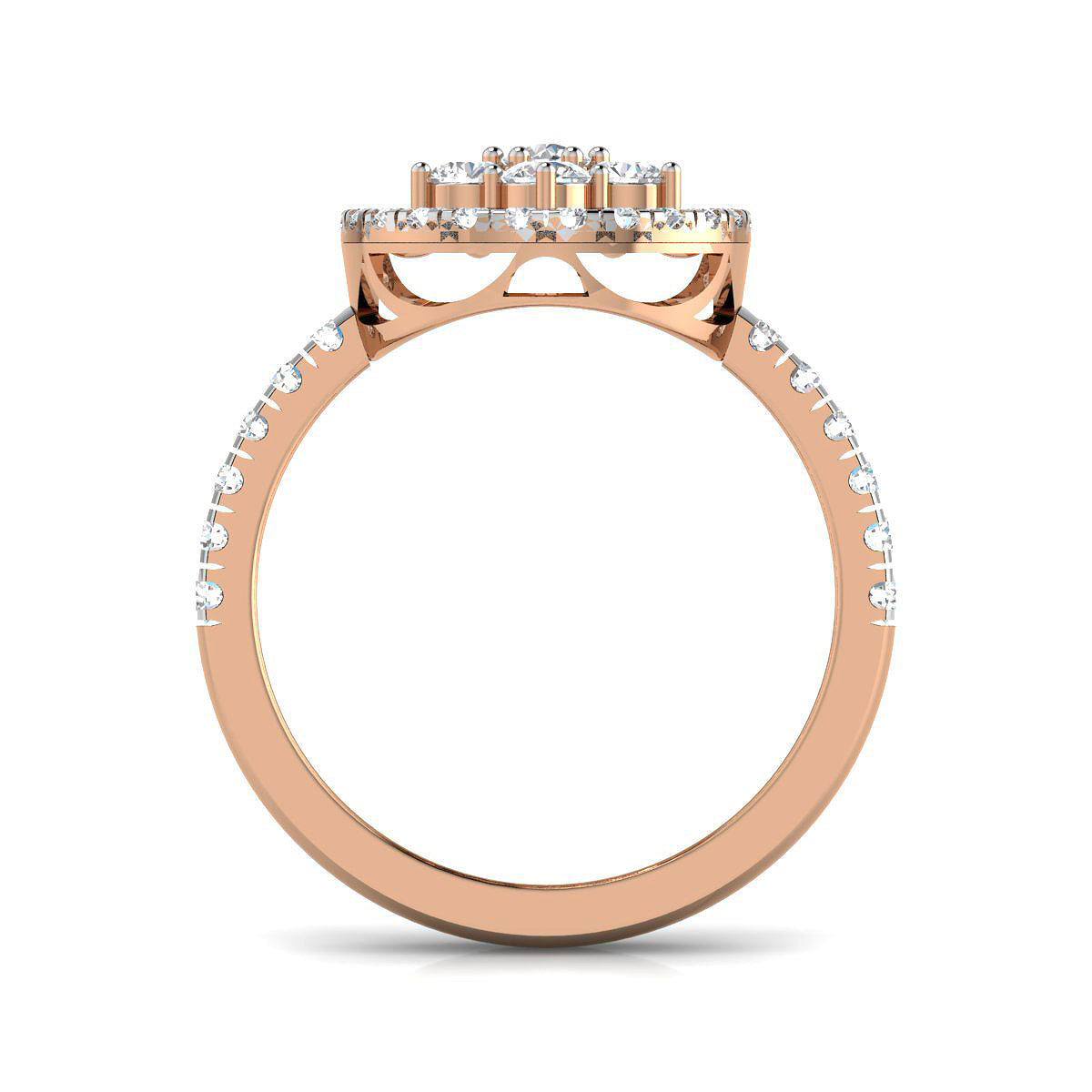 Diamond Center Halo Ring