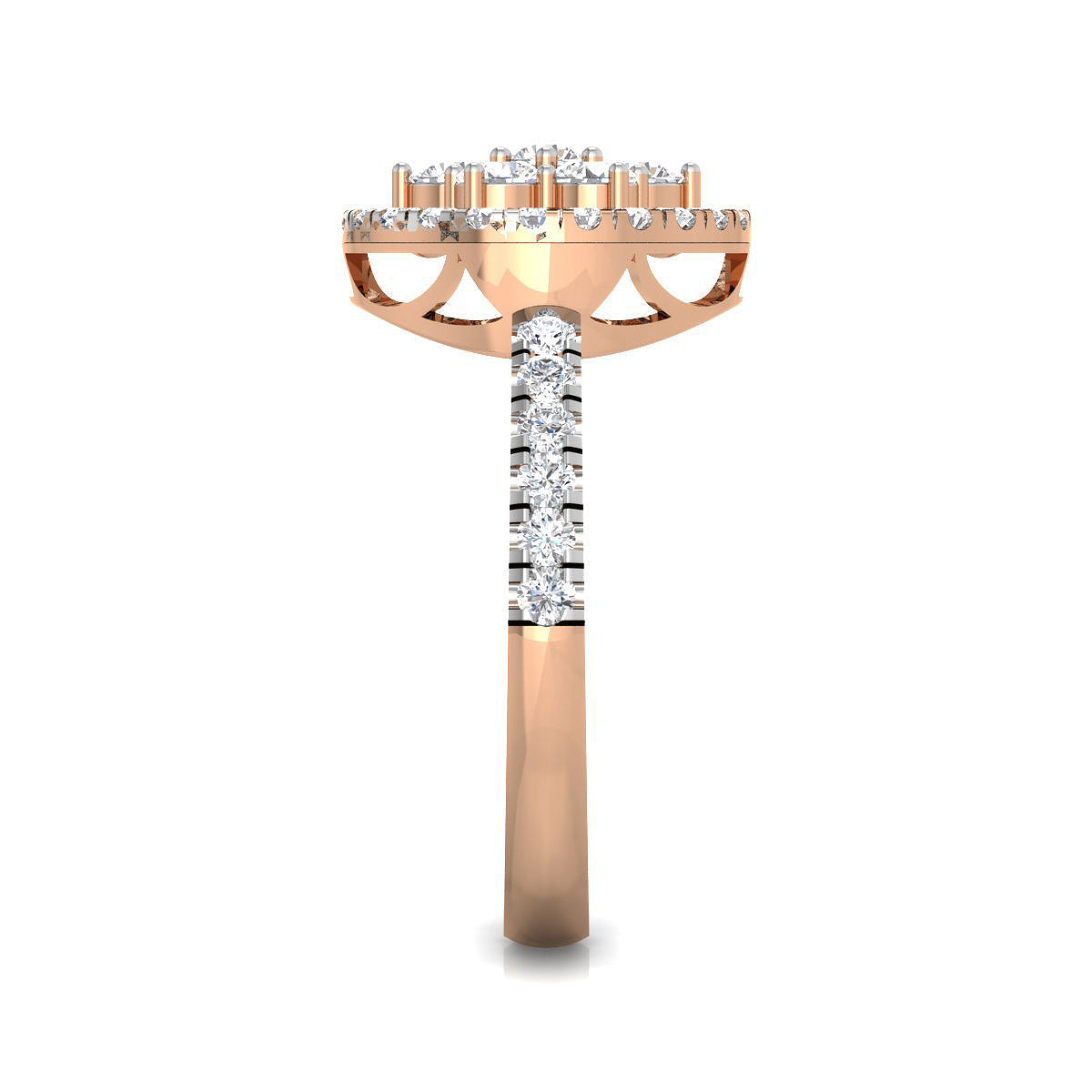 Diamond Center Halo Ring
