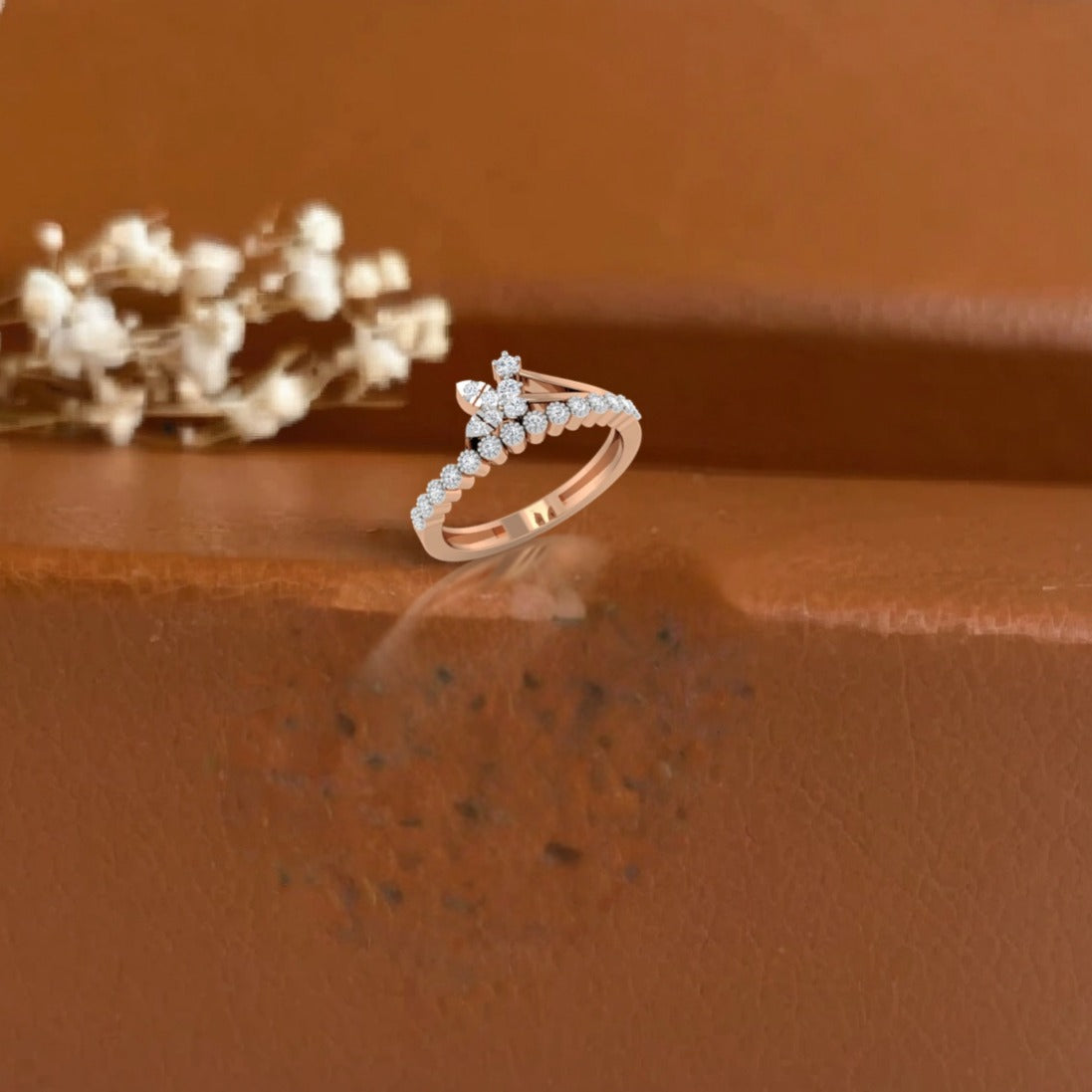 Blooming Petals Diamond Ring