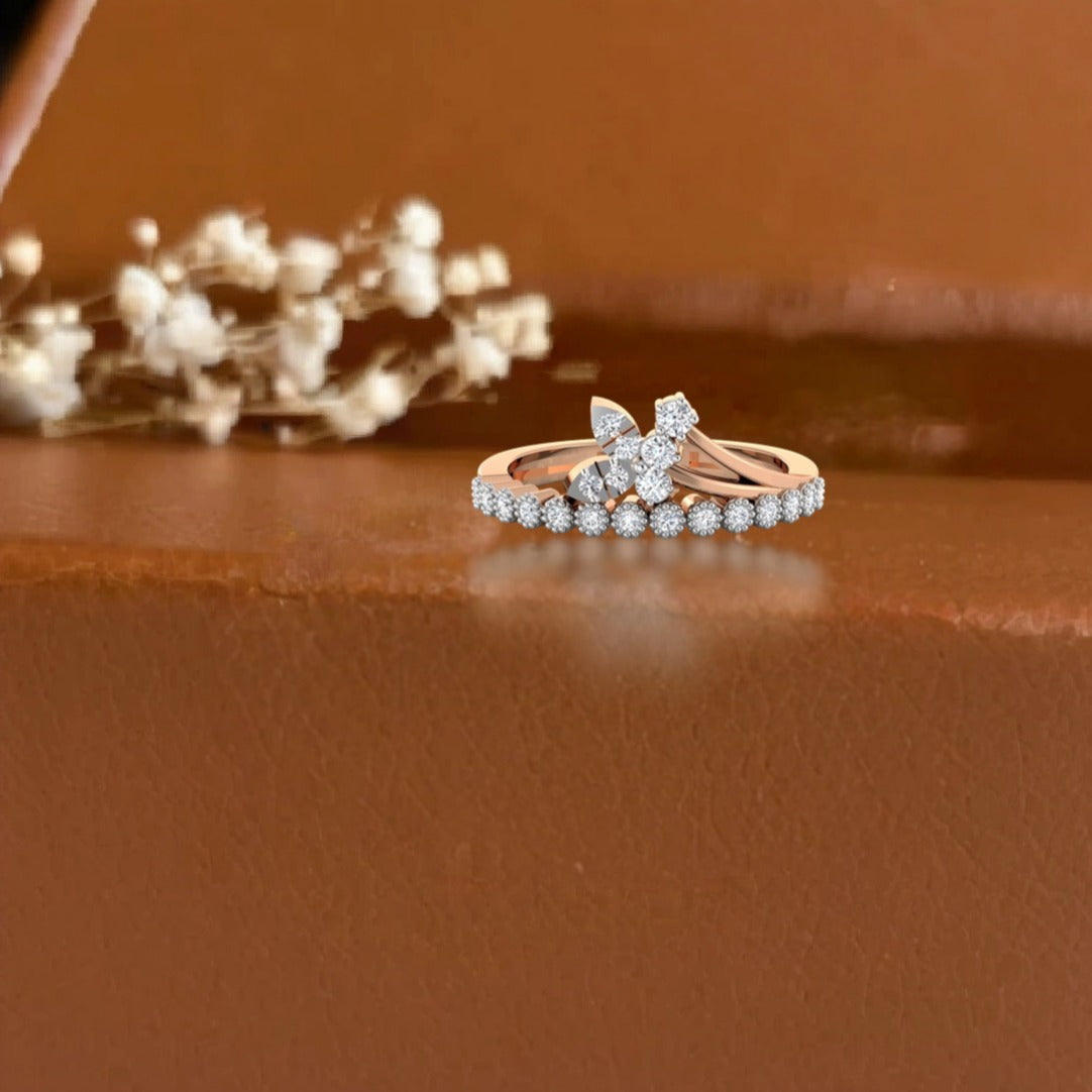 Blooming Petals Diamond Ring