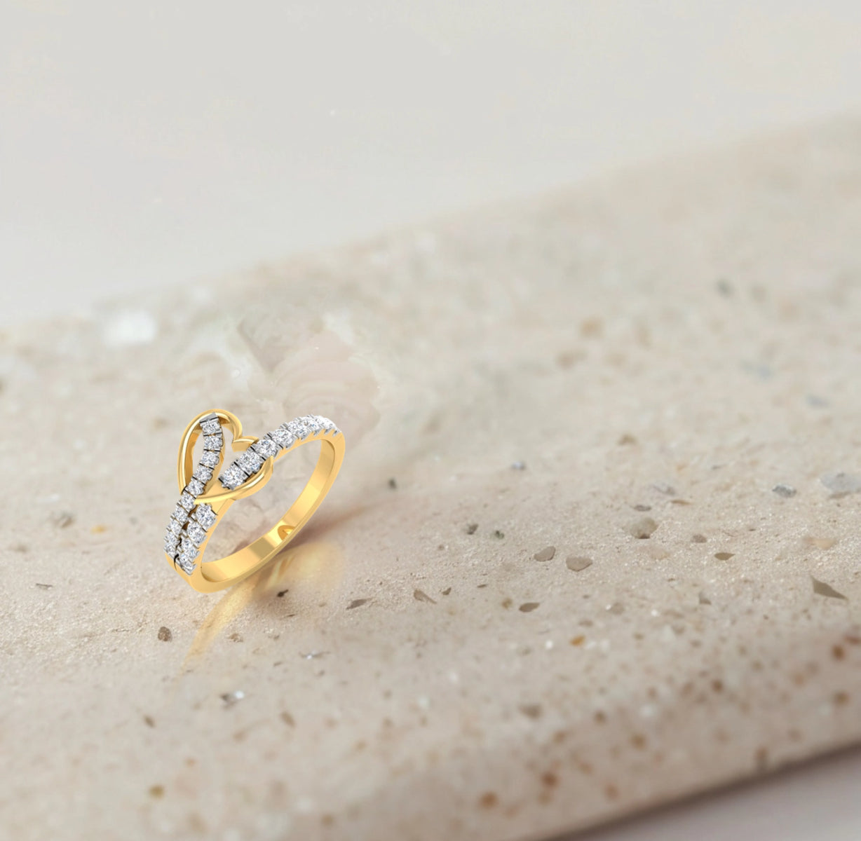 Infused Heart Diamond Ring