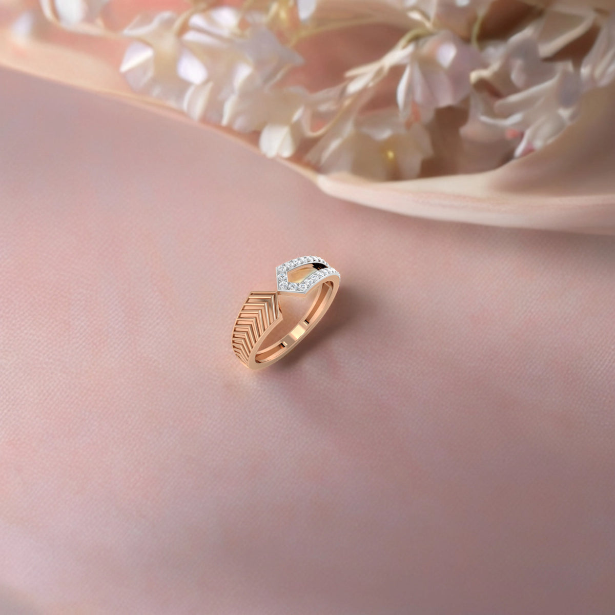 Roman Gold and Diamond Ring
