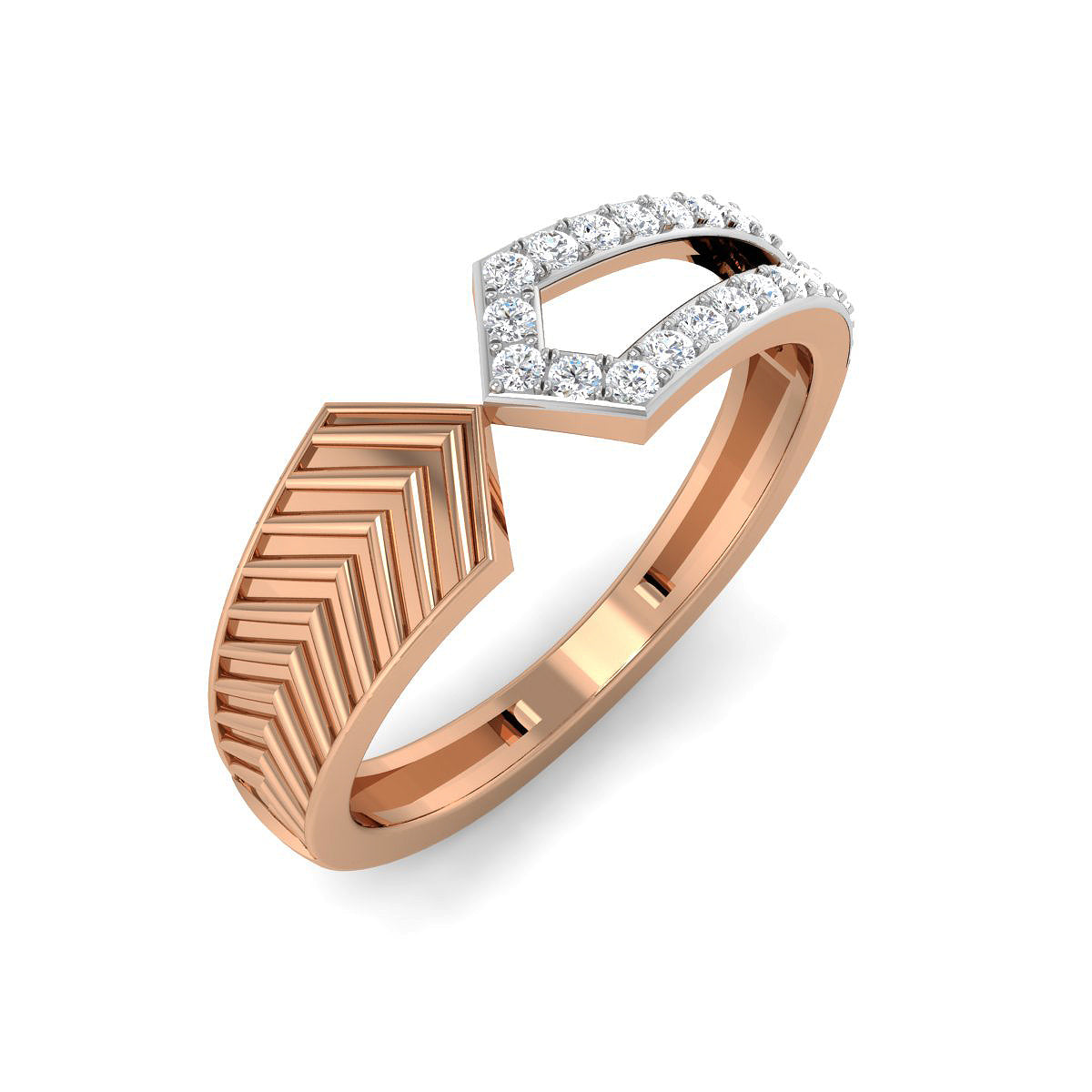 Roman Gold and Diamond Ring
