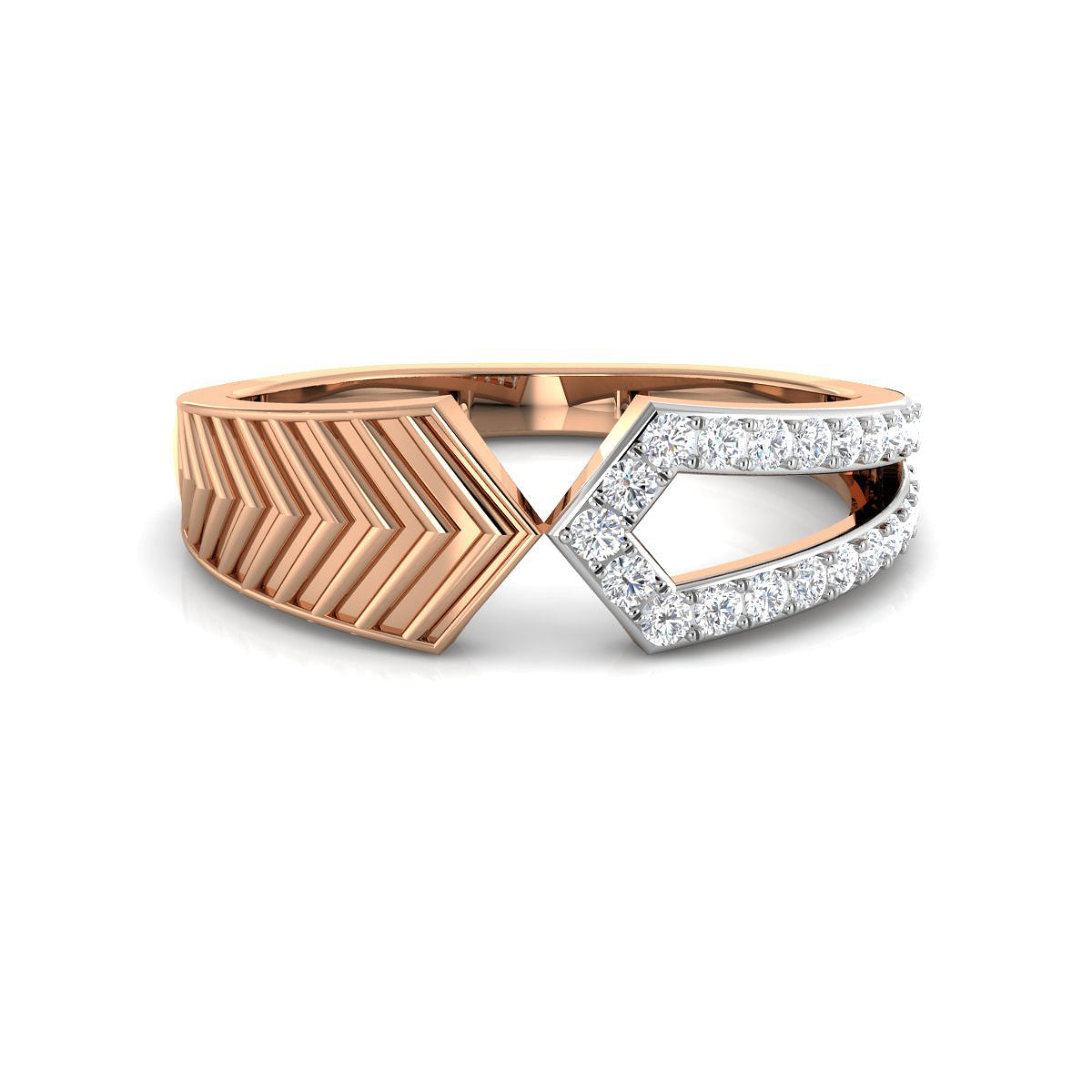 Roman Gold and Diamond Ring