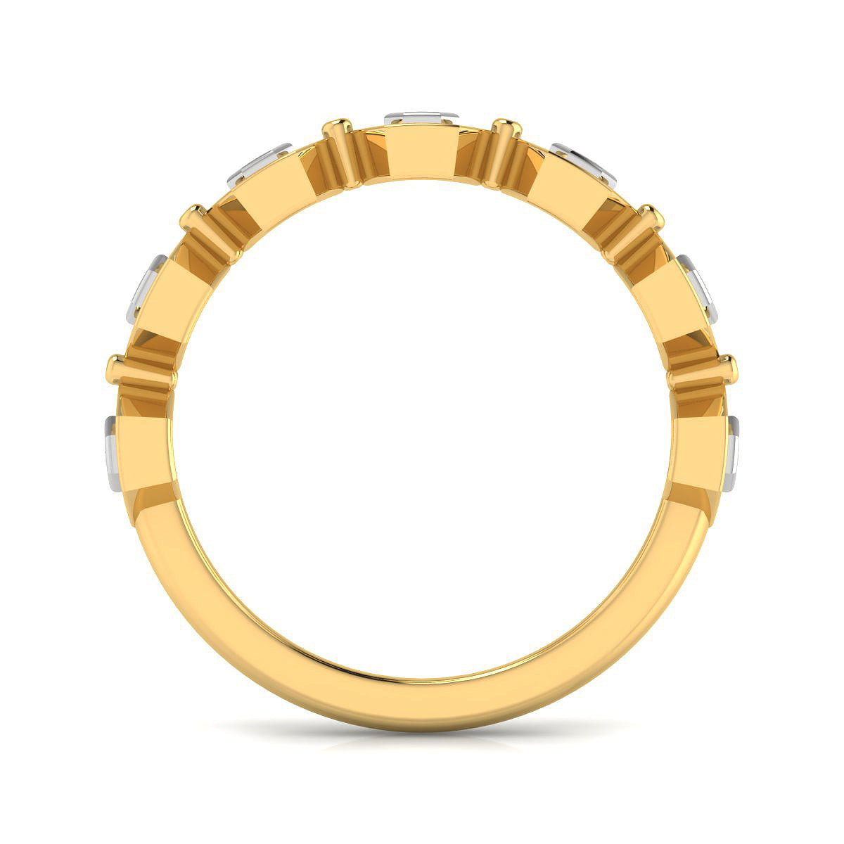 Septet Hexagon Diamond Ring