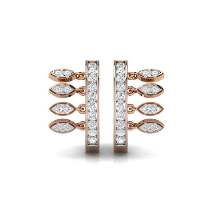Rimmed Petal Hoops