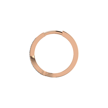 Swirl Diamond Hoops