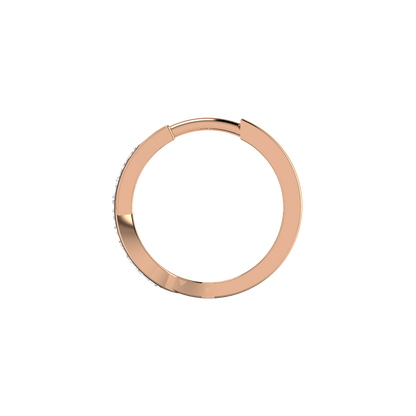Swirl Diamond Hoops