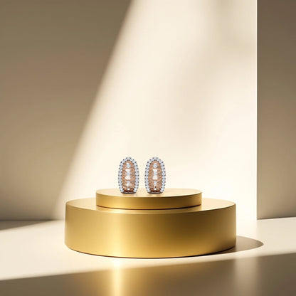Diamond Lattice Earrings
