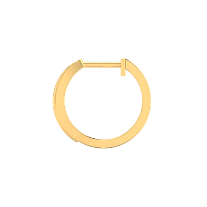 Single Row Diamond Hoops