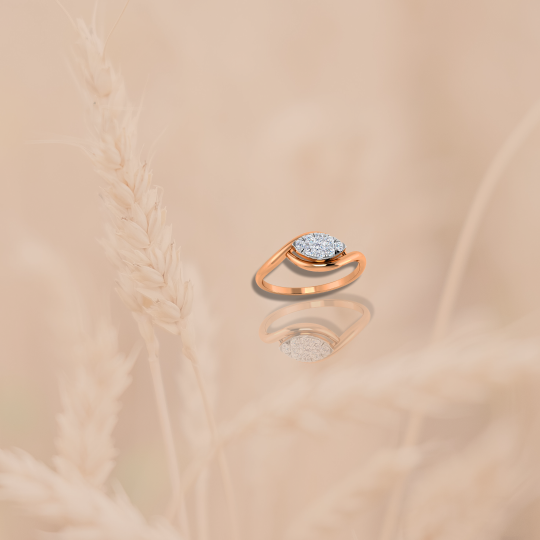 Oval Top Diamond Ring