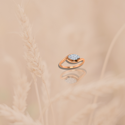 Oval Top Diamond Ring