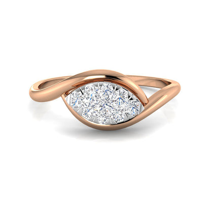 Oval Top Diamond Ring