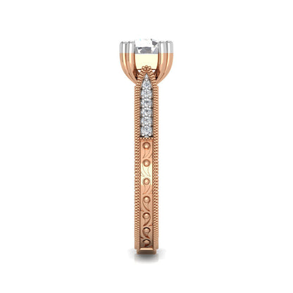 Carved Solitaire Ring