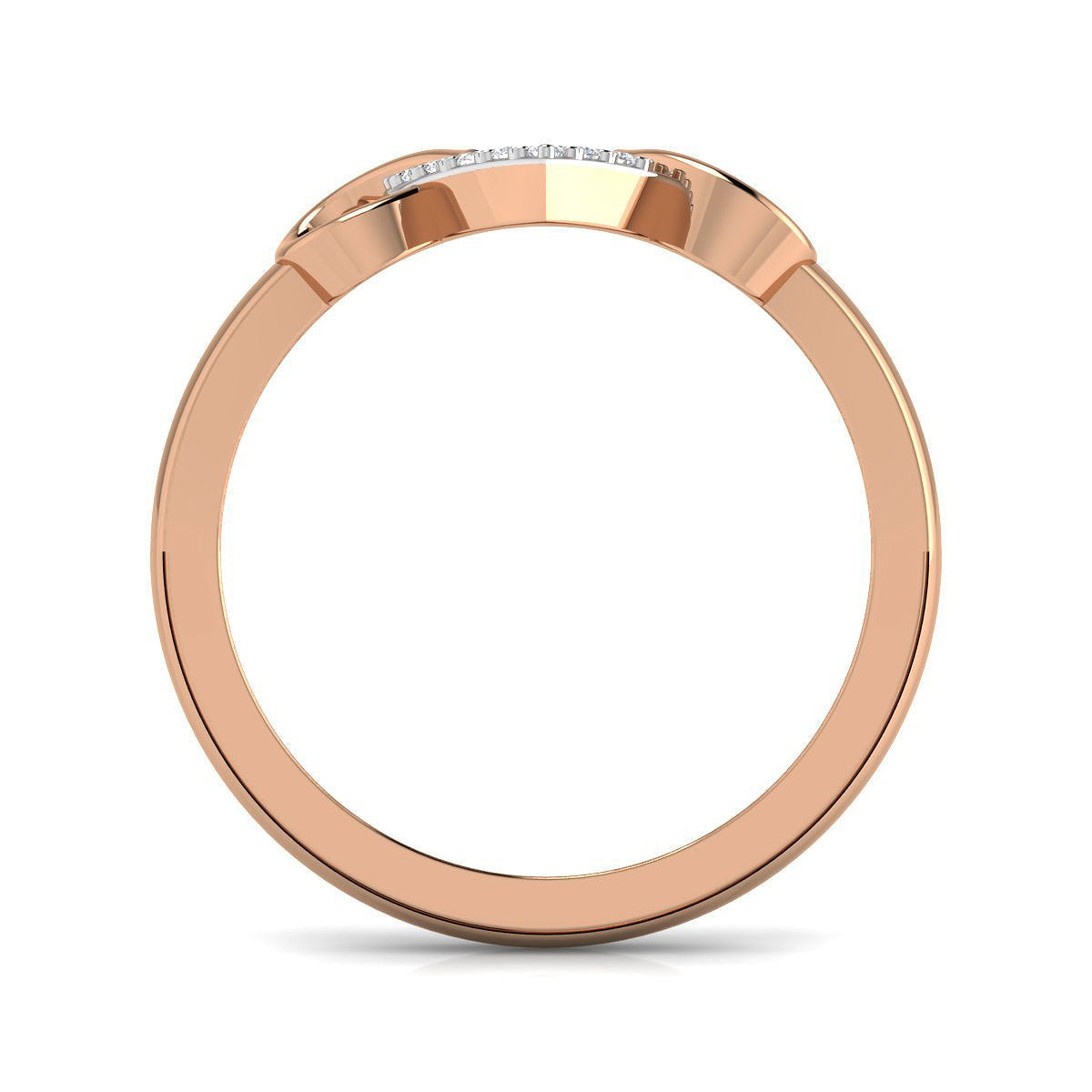 Interlocked Triple Heart Ring