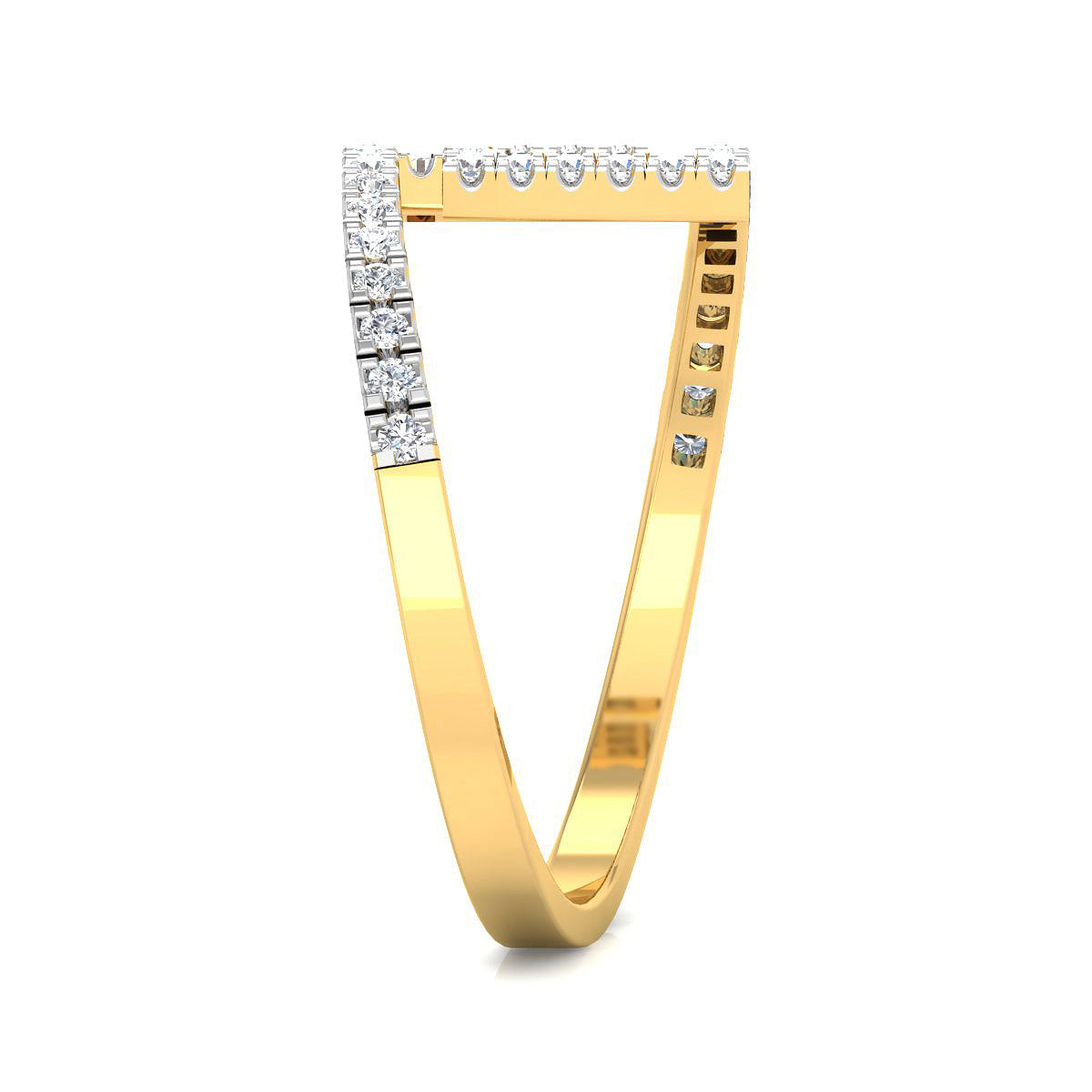 Geometric Diamond Ring