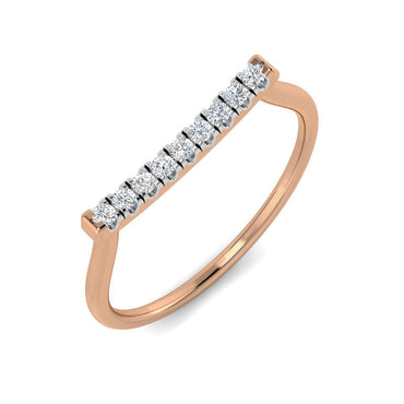 Modern Stackable Diamond Ring
