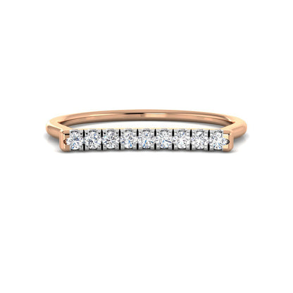 Modern Stackable Diamond Ring