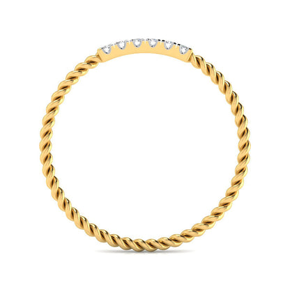 Coiled Diamond Top Ring