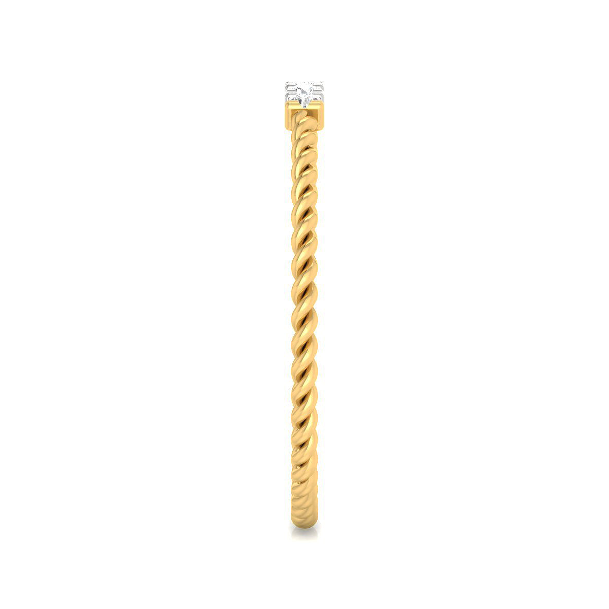 Coiled Diamond Top Ring