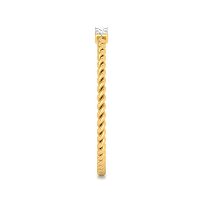 Coiled Diamond Top Ring