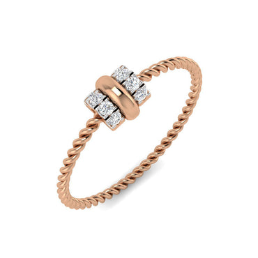 Textured Trio Stackable Ring