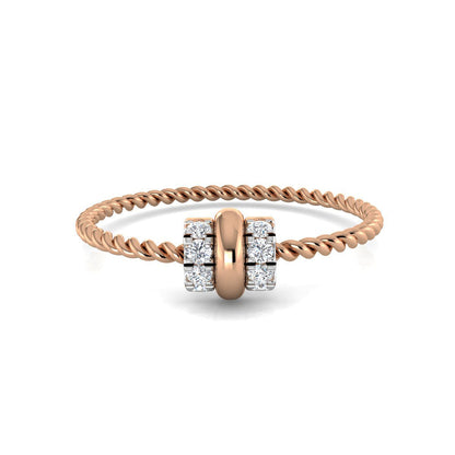 Textured Trio Stackable Ring