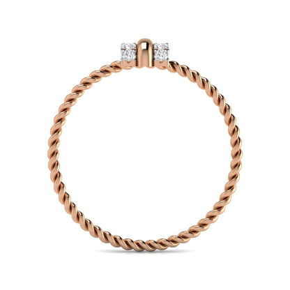 Textured Trio Stackable Ring