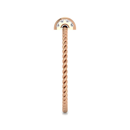 Textured Trio Stackable Ring