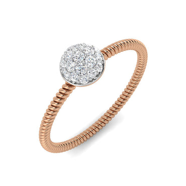 Cluster Top Coiled Ring